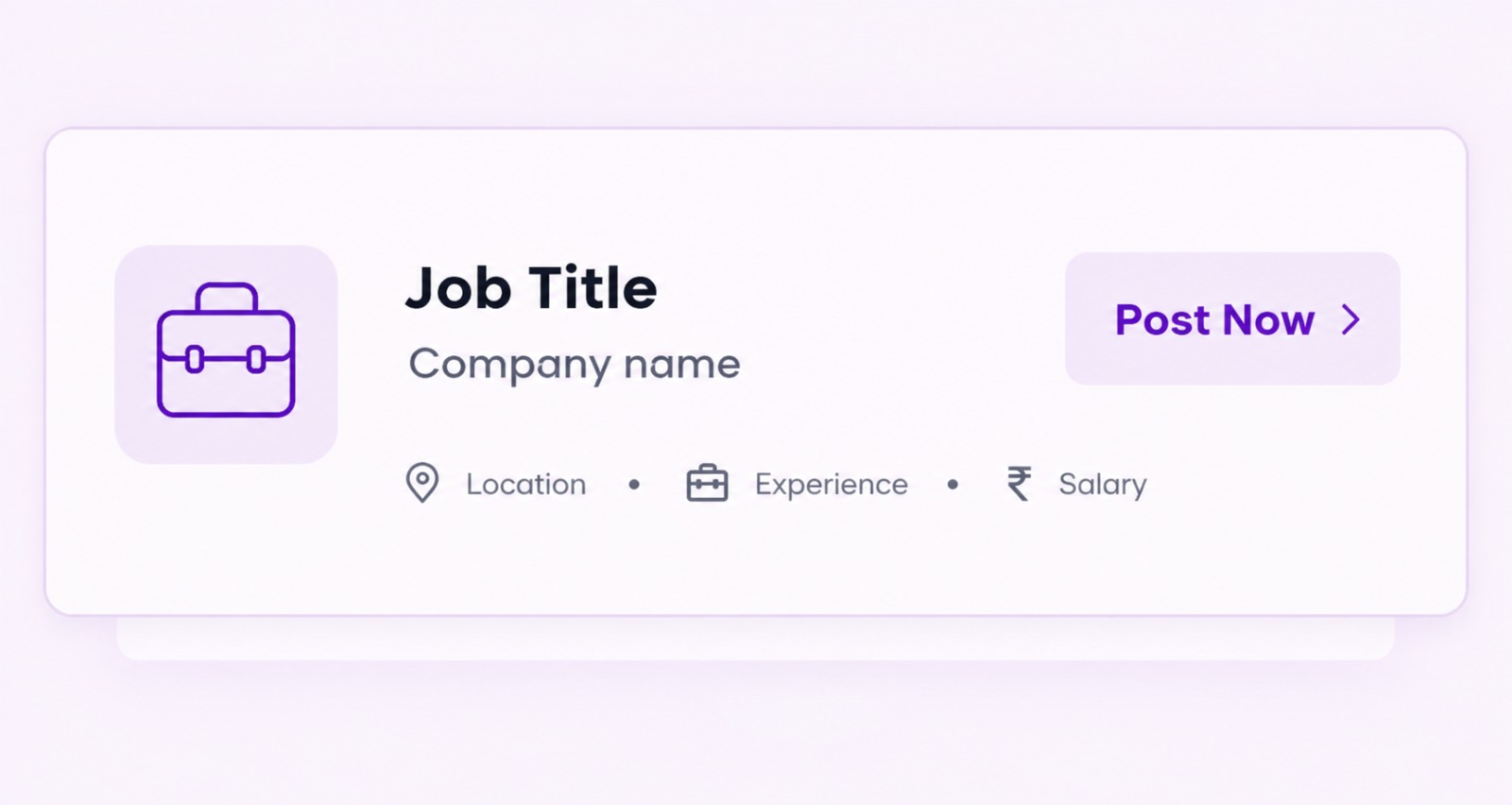 Job posting plan